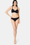 Amante Padded Non Wired Full Coverage T-Shirt Bra - Black Dot Pr — thumbnail 5